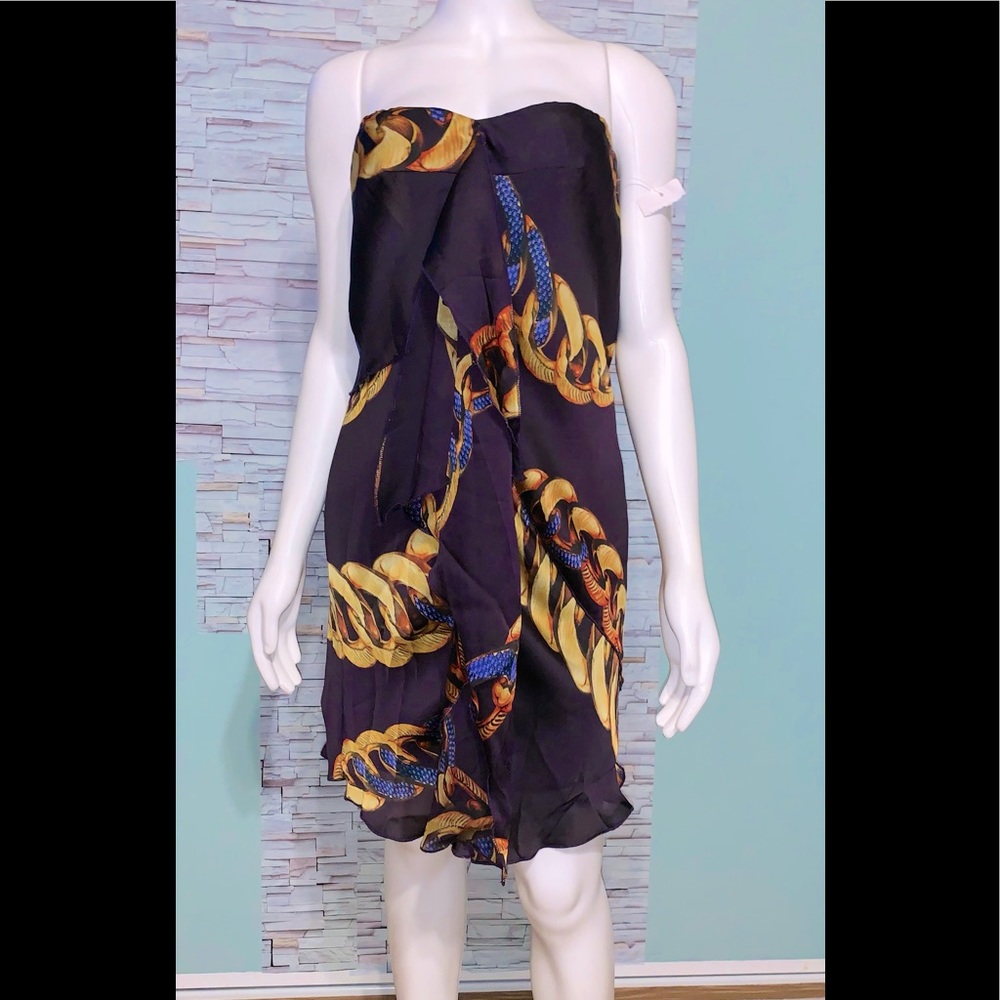 NIKIBIKI• Chain Print Tube Dress/ size (S)